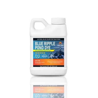 Yield Titan's Blue Ripple Pond Dye for Lake & Pond Concentrated Liquid Colorant