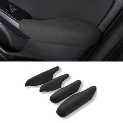 Interior Door Armrest Panel Strip Cover For Honda Civic 11th 2022-23 Black Suede