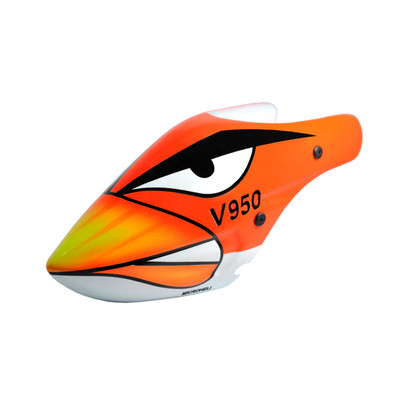 Microheli Airbrush Fiberglass Angry Bird Canopy - WLTOYS V950