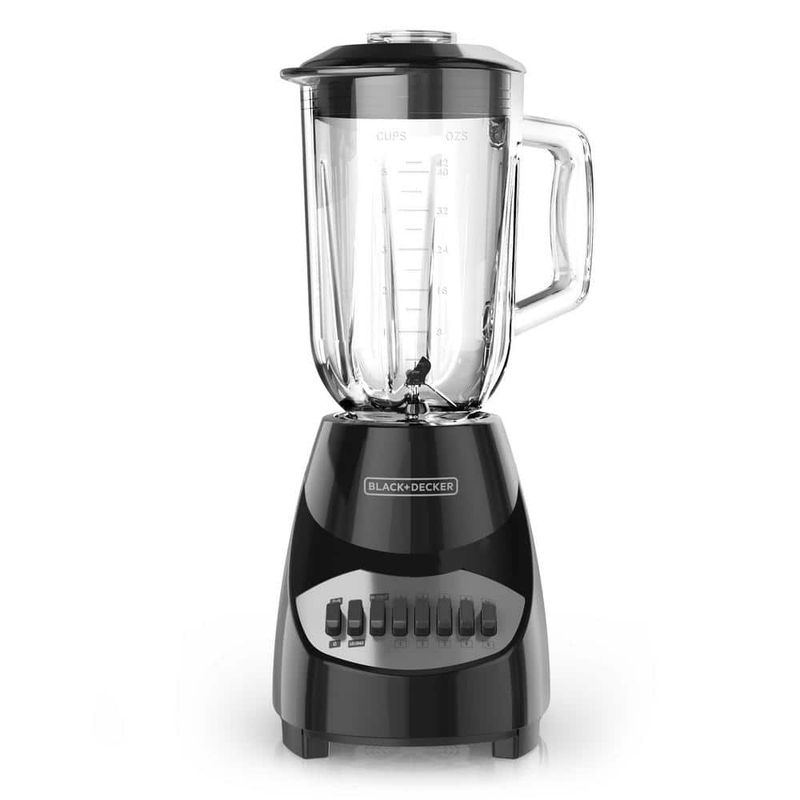 BLACK+DECKER 40 Oz. 10-Speed Black Countertop Blender