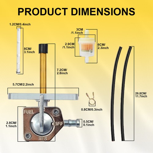 Fuel Petcock valve Gas For Honda CRF70F CRF80F CRF100F CRF150F CRF230F CRF50F B