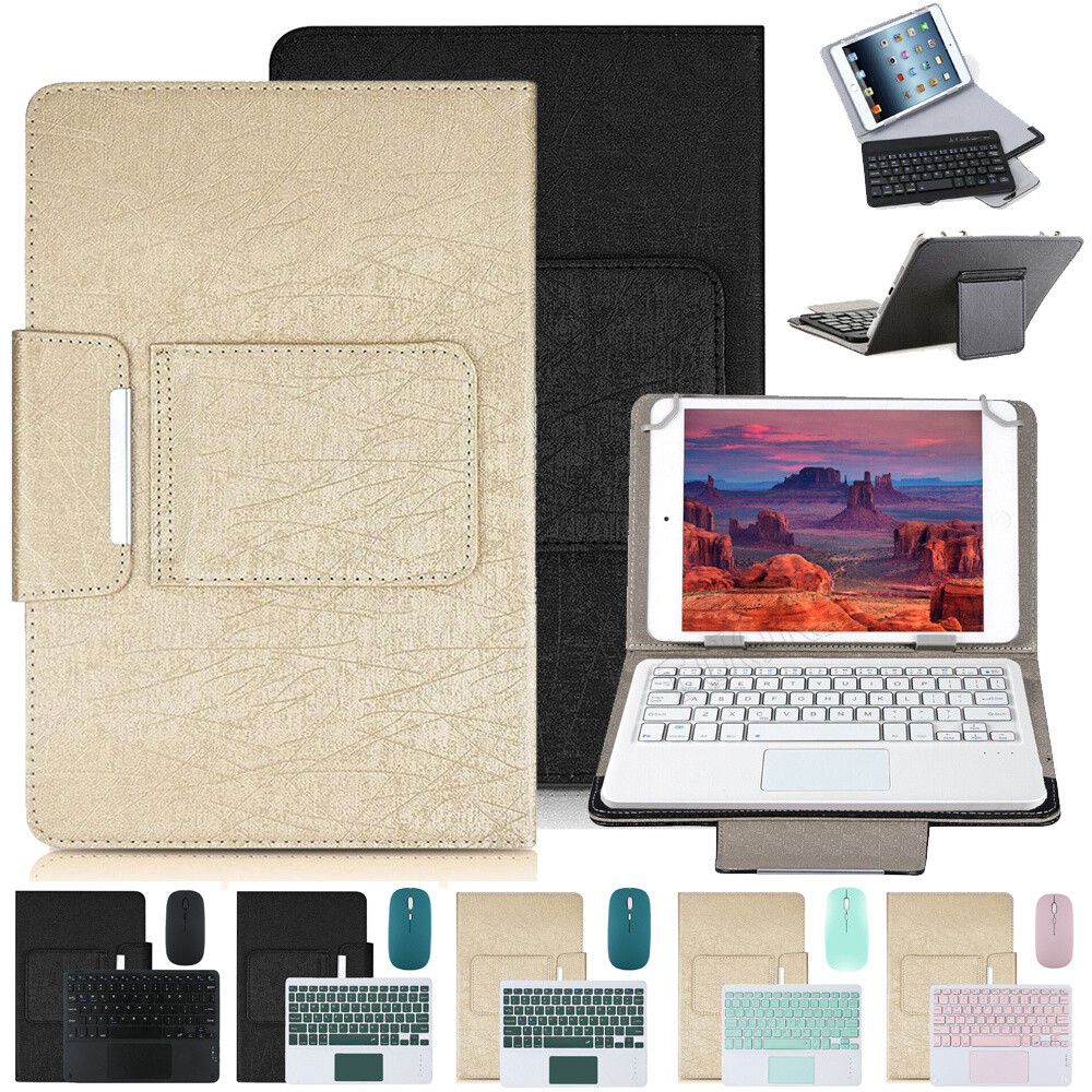 For iPad 7/8/9th 10th Generation Air 4/5th Pro Case Cover with Touchpad Keyboard