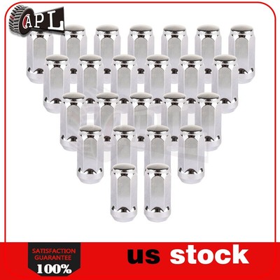 24 Pcs 14x1.5 Wheel Lug Nuts 19mm Hex Size Fits 2015-2023 Ford F150 Expedition