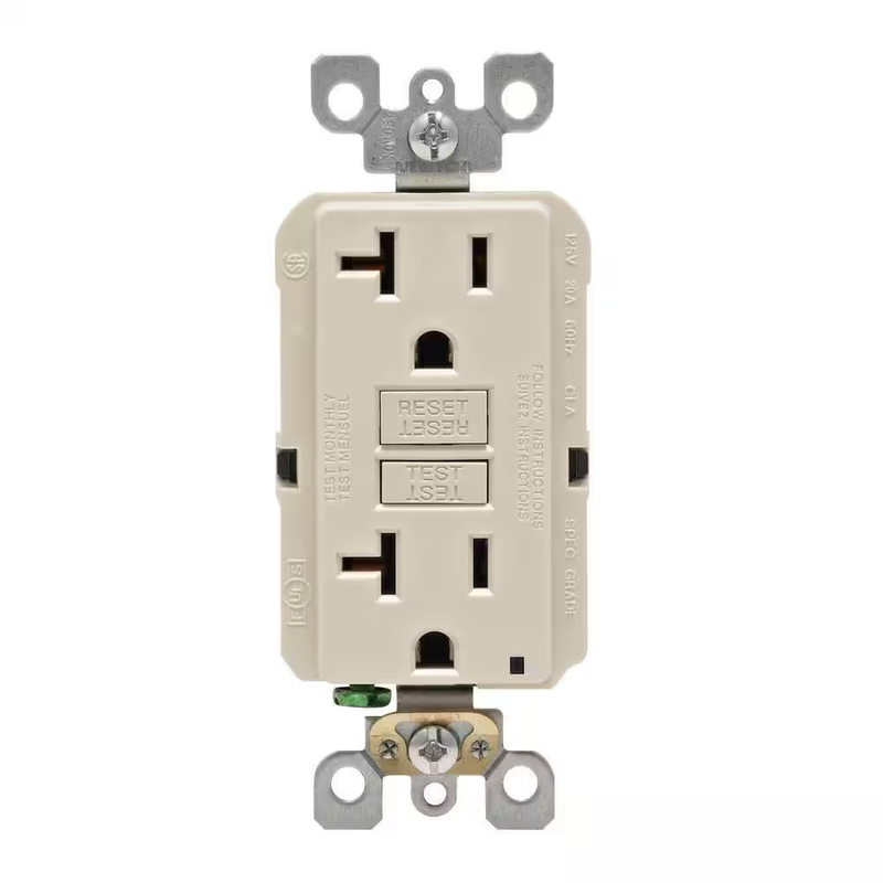 Leviton GFCI Outlet Self Test Tamper Resistant Ground Fault Receptacle