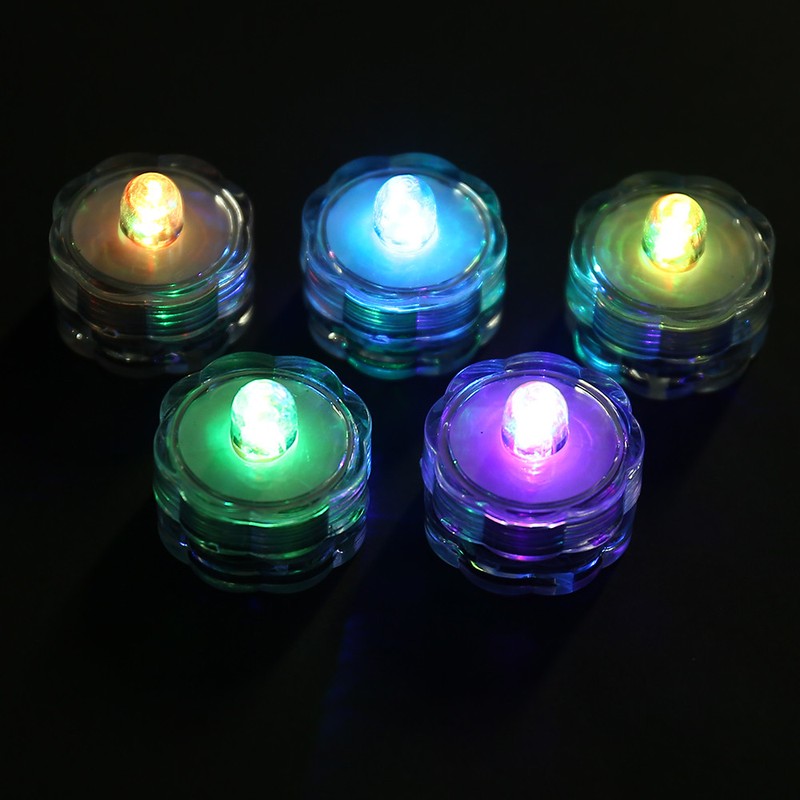 Led Bright Floral Tea Vase Submersible Wedding Decoration