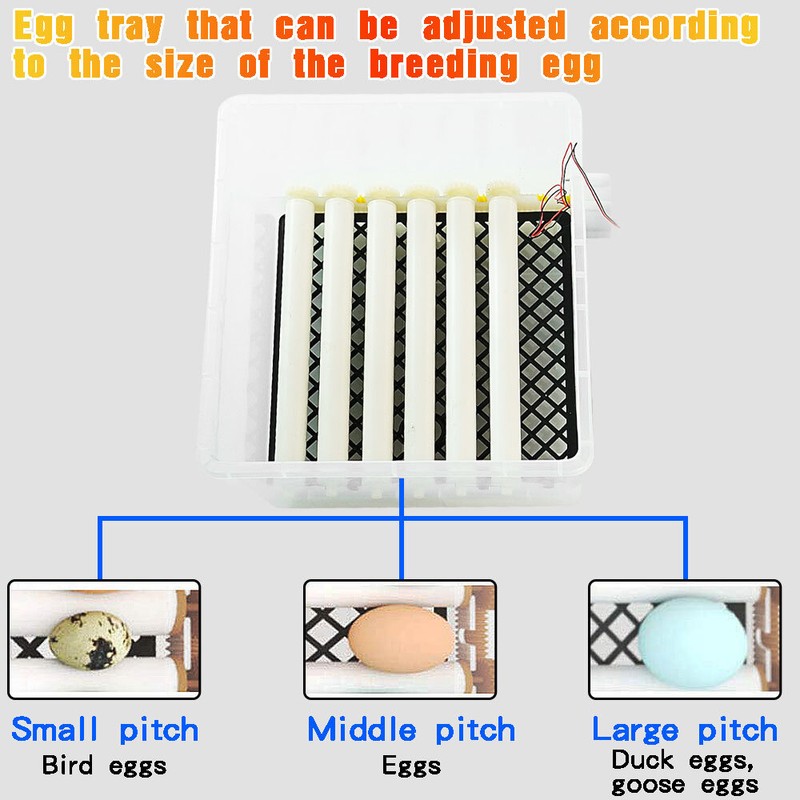 16 Eggs Incubator Digital Automatic Turner Hatcher Temperature Control Alarm