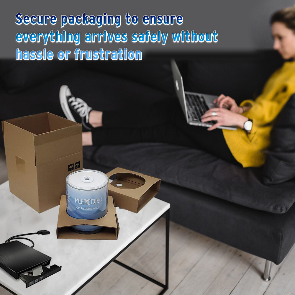 100 PlexDisc CD-R 700MB 80 Minute 52x Recordable Disc - 631-805-BX