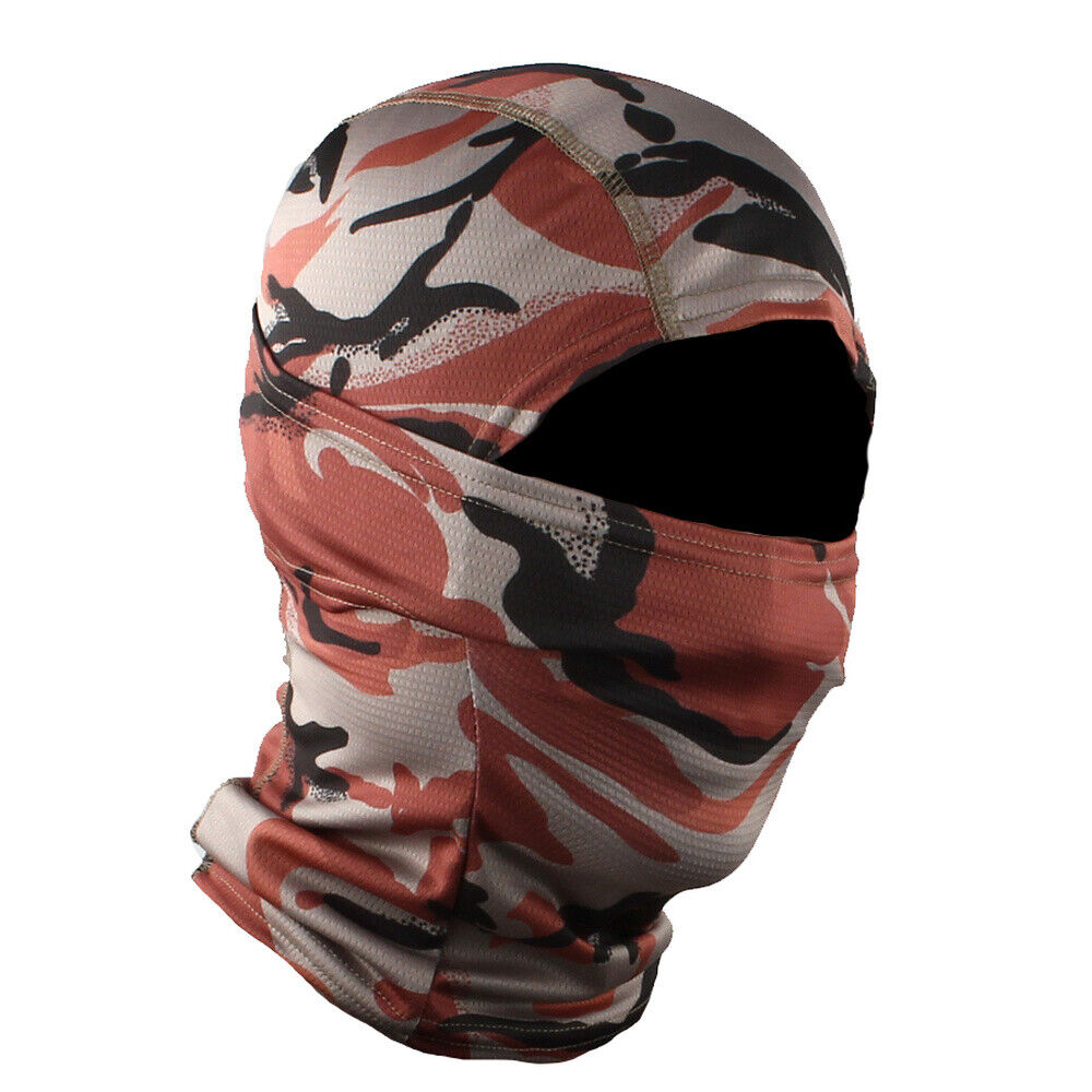 Tactical Military Camo Face Mask Bandana Balaclava Hood Headwear for Men Women