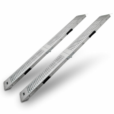 BITUXX 2x Klappbare Auffahrrampe Auffahrschiene Motorradrampe 200Kg Stahl 180cm