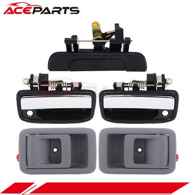 4PCS INSIDE & OUTSIDE FRONT LH RH DOOR HANDLE W TAILGATE FOR TOYOTA TACOMA 95-04