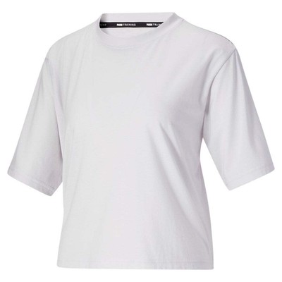 

Puma Moto Crew Neck Short Sleeve Training T-Shirt Womens White Casual Tops 52145, Белый