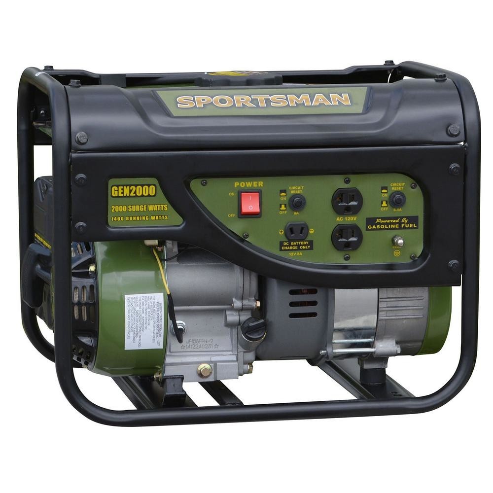 Portable Power Generator 2000/1400 Watt Gasoline Fuel 3.5HP Engine 4-Stroke OHV