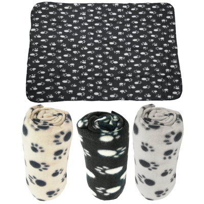 Haustierdecke Hundedecke Fleece Decke Katzendecke Tierdecke Liegedecke Pfötchen