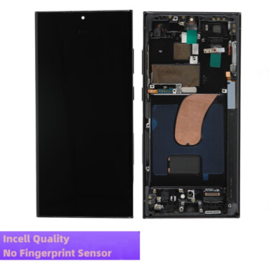 Incell For Samsung Galaxy S23 Ultra 5G SM-S918U LCD Display Touch Screen Frame