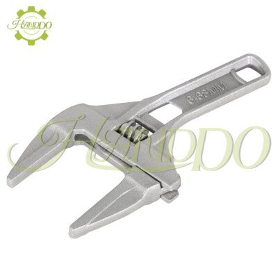 Adjustable 6-68mm Wide Large Spanner Wrench Hand Nut Opening Pipe Tool Jaw