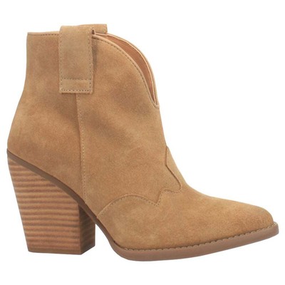 

Dingo Flannie Snip Toe Cowboy Boots Womens Beige Casual Boots DI342-105, Бежевый, Dingo Flannie Snip Toe Cowboy Booties