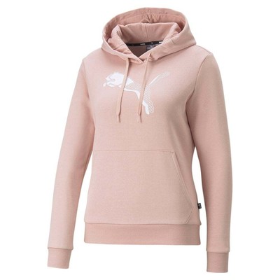 

Puma Power Graphic Pullover Hoodie Женская розовая повседневная верхняя одежда 84994247, Розовый