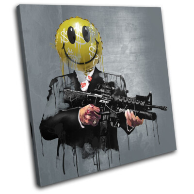 Cash Gang Boss Dollar Urban SINGLE DOEK WALL ART foto afdrukken