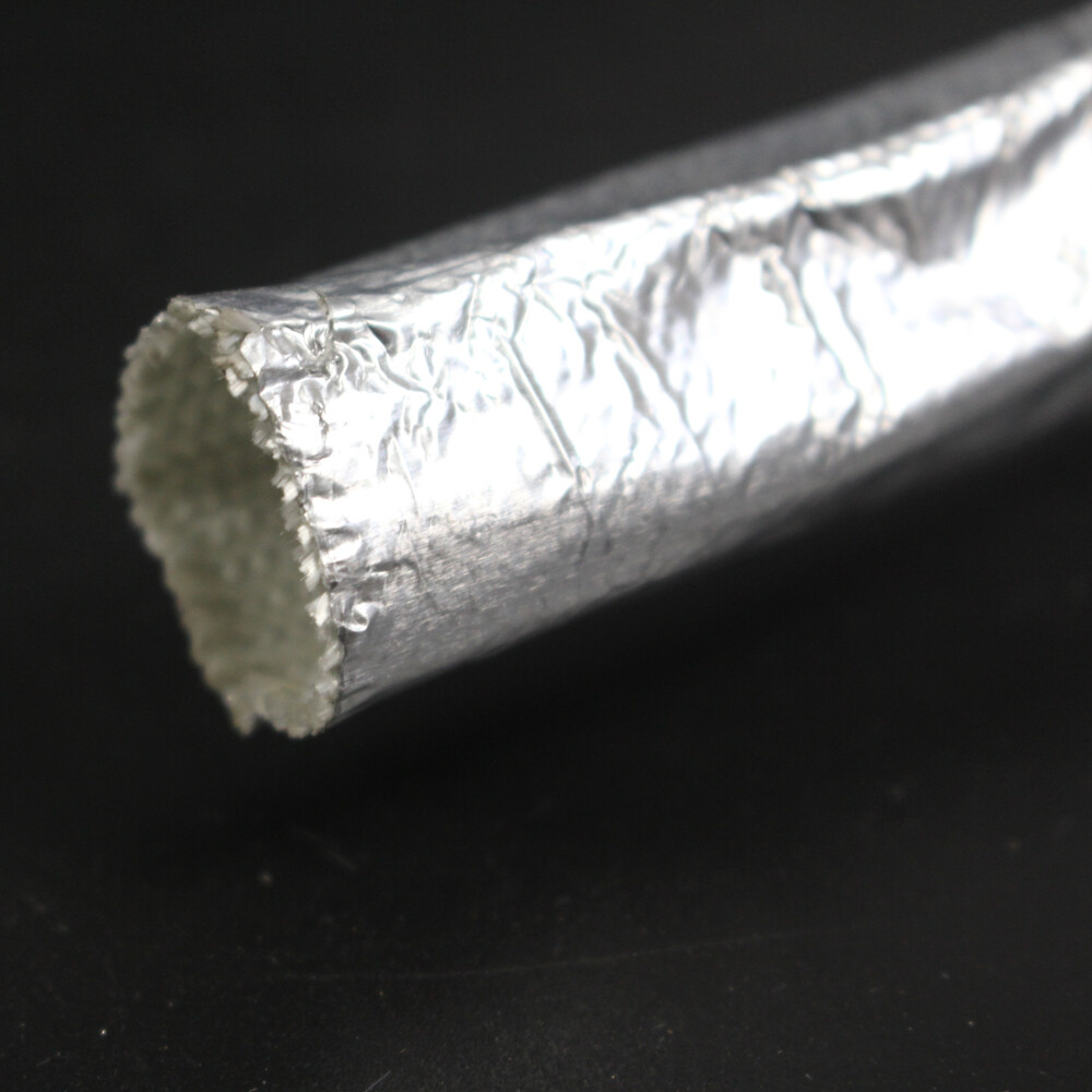 1/2" Heat Shield Shroud Sleeve Aluminized for Automotive Wire Ultimate Thermal