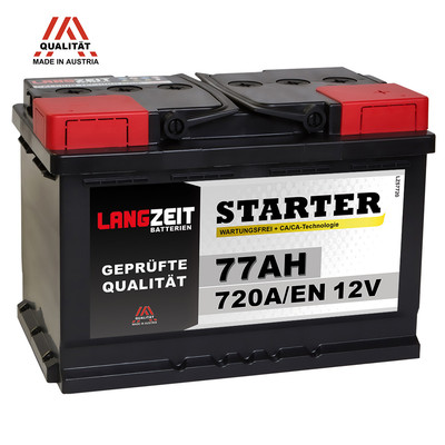 Autobatterie 12V 77Ah ersetzt 66AH 68AH 70AH 72AH 74AH 75AH 77AH 80AH 85AH