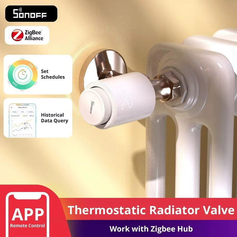 TRVZB Zigbee 3.0 Radiator Thermostat Thermostatic Radiator Valve Temperature Co