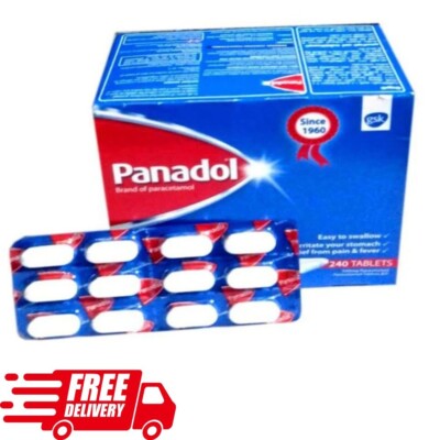 PANADOL TABLETS PARACETAMOL 500mg PAIN KILLER, HEADACHE, FEVER,QUICK RELIEVER