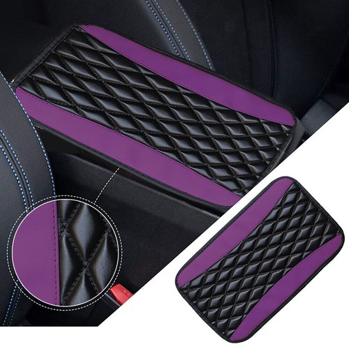 Car Leather Armrest Pad Cover Center Console Box Cushion Mat Protector Universal