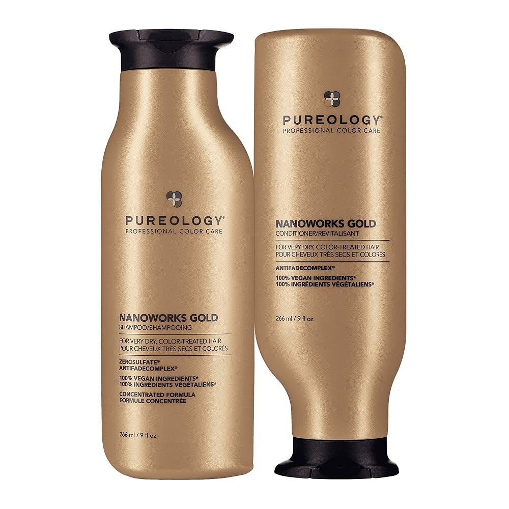 New Pureology Nanoworks Gold Shampoo and Conditioner Set, Choose a Size