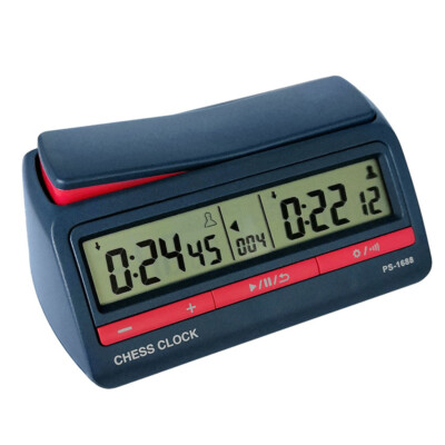 Digital Chess Clock Professional International Checkers Timer Portable Game E8G1