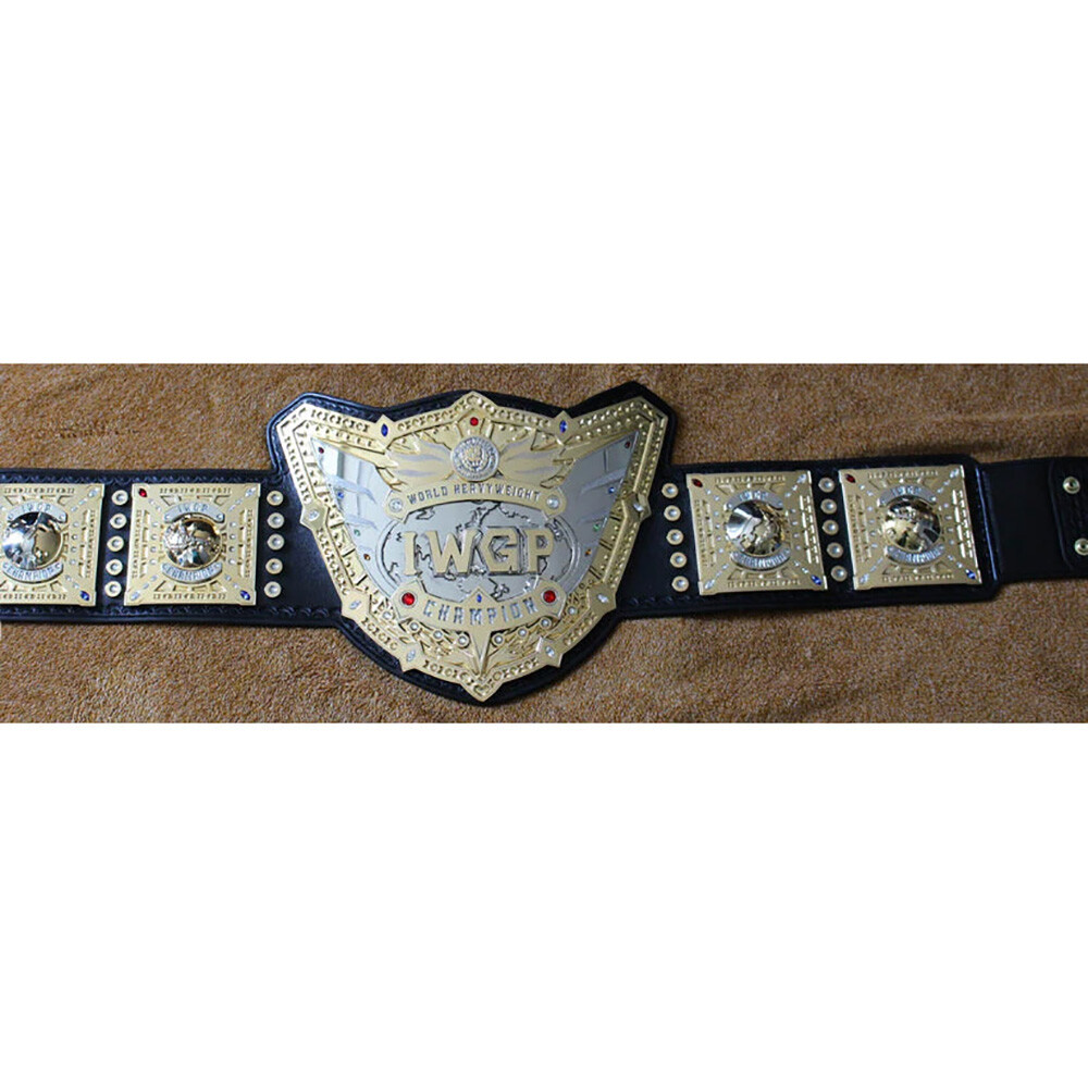 IWGP World Heavyweight Wrestling Championship Tittle Belt Replica 2mm/4mm zinc - Picture 5 of 6