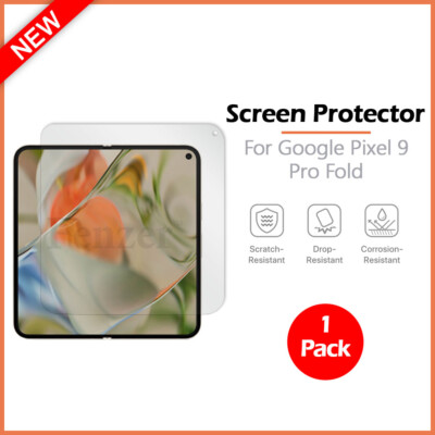 1-100 Lot LCD Clear Hydrogel Screen Protector for Phone Google Pixel 9 Pro Fold