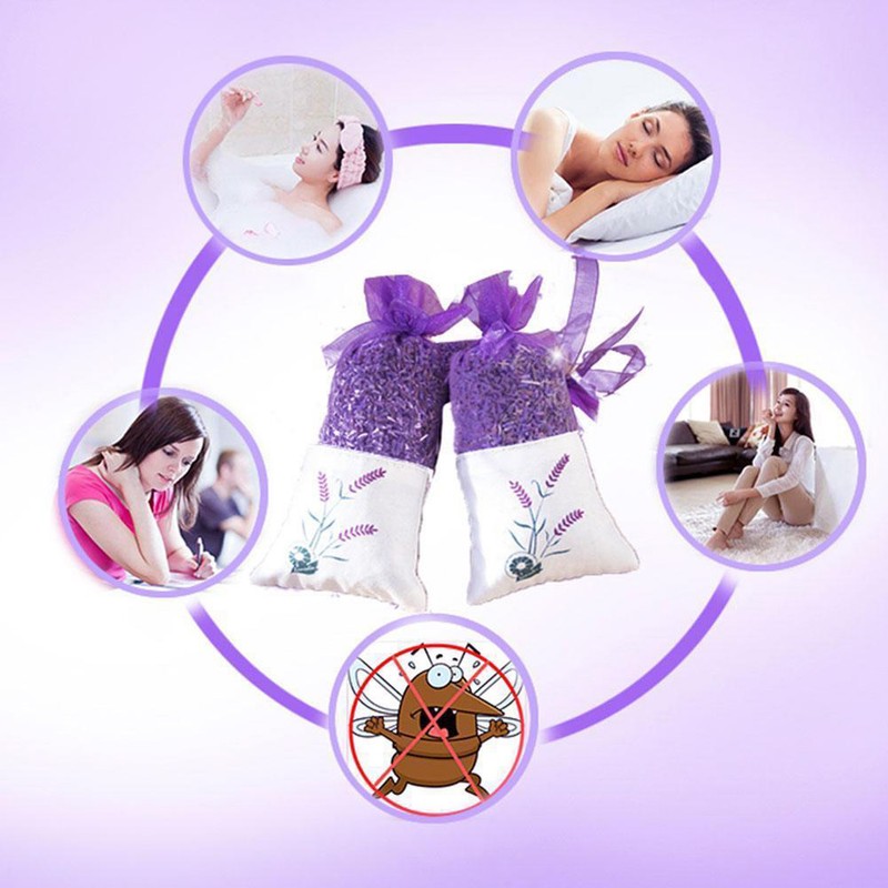 Lavender Sachets Wardrobe Fresheners Dried Lavender Bag Natural