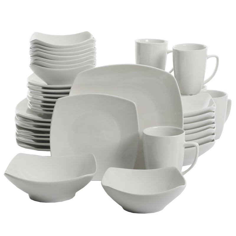 Gibson Home Everyday Square Expanded 12 40 48 Pieces Dinnerw