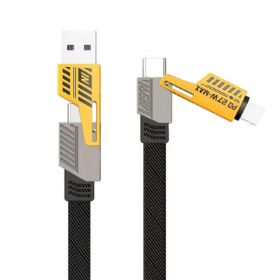 Fast Charging Data Cable Data Line Adapter Cable 4-in-1 USB-C 65W Charging