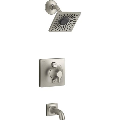 KOHLER Tub And Shower Faucet 1-Handle 1-Spray Square Vibrant