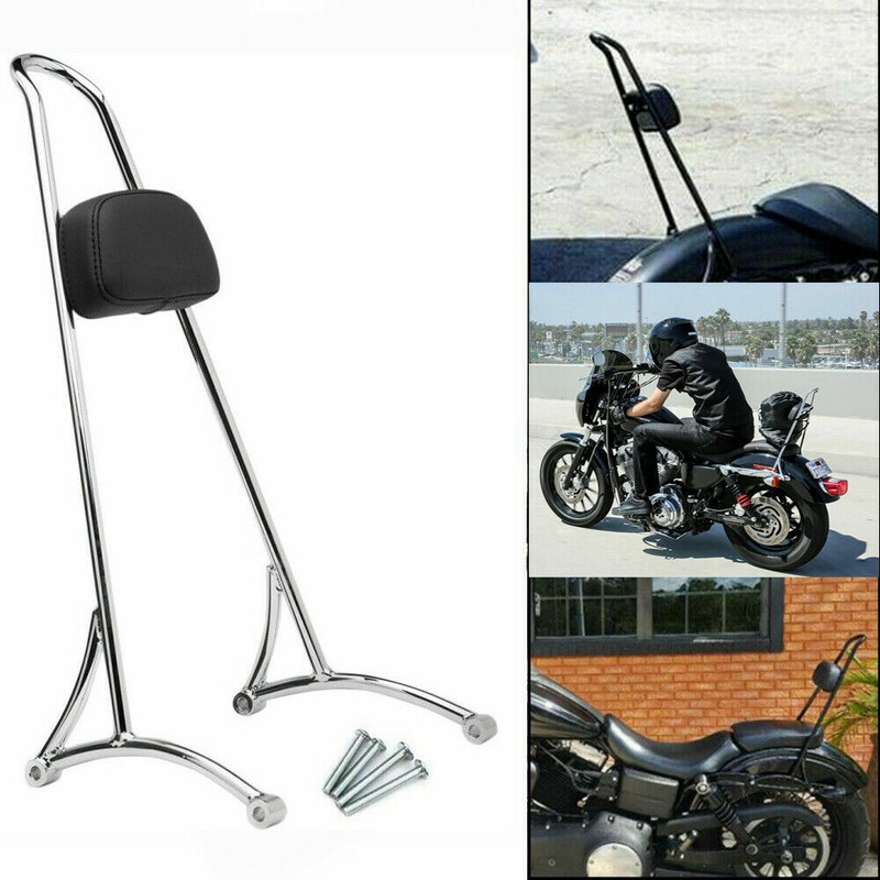 Tall Sissy Bar Passenger Backrest for Harley Sportster XL Iron 883 1200