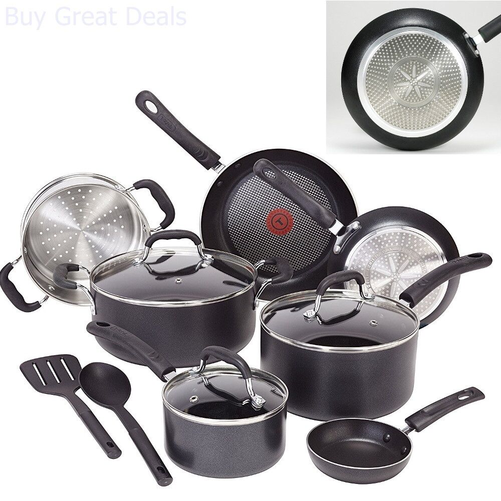 Induction Cookware Set Pots And Pans Nonstick T Fal Professional 12