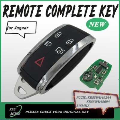Remote Key Fob Keyless Entry For Jaguar XF XFR XK XKR 2007-2014 315Mhz Proximity