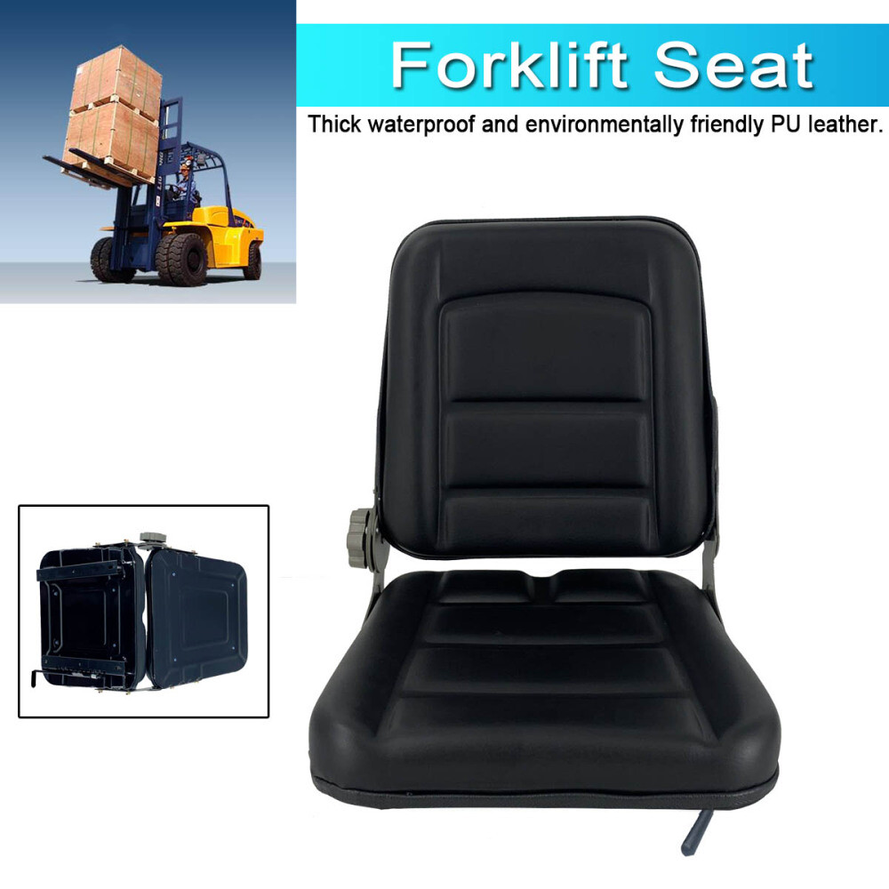Tractor Seat Forklift Digger Excavator Driver Seat Chair w/ SlideRail,Backrest