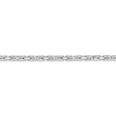 Pre-owned Superdealsforeverything Real 14kt White Gold 16 Inch 2mm Byzantine With Lobster Clasp Chain; 16 Inch