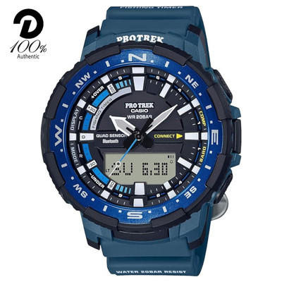 CASIO PROTREK PRT-B70-2JF Angler Line Smartphone Link Blue Men's Watch