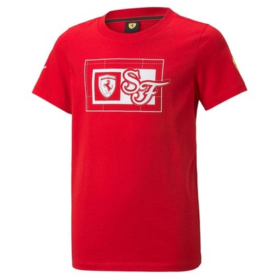 

Футболка Puma Scuderia Ferrari Race с круглым вырезом и короткими рукавами для подростков, размер для мальчиков, Красный, Puma Scuderia Ferrari Race Graphic Crew Neck Short Sleeve T-Shirt