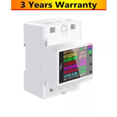 ATORCH AT4PB-Bluetooth Ver. AC85-265V Din Rail Power Meter Energy Electric Meter
