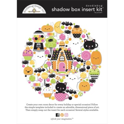 Doodlebug ~ SHADOW BOX INSERT KIT ~ Hey Pumpkin