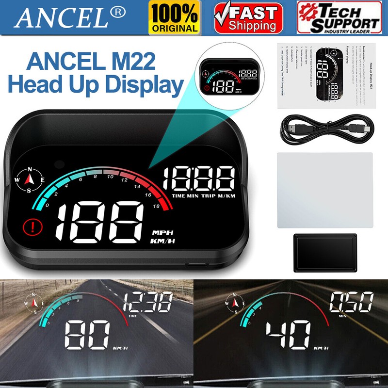 M22 Car Speedometer GPS HUD Head Up Display Gadgets Intelligent