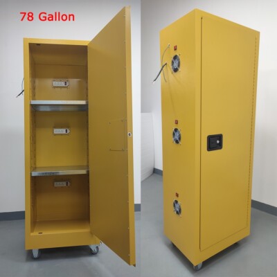 78 Gal Flammable Safety Chemical Liquid Cabinet Explosion-Proof Storage Cabinet