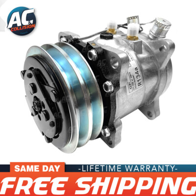 CMU103 Universal Compressor for Abacus 507 / Sanden 5H11 V-Belt 2 Grooves R134a