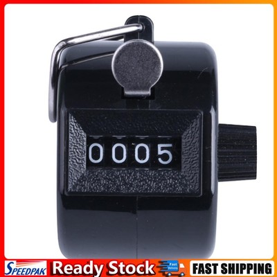 Handpressezähler Metall Handheld Klickzähler Handmechanischer Zähler (Schwarz) h