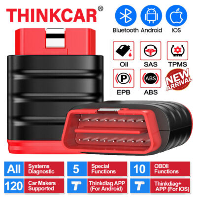 ThinkCar ThinkSafe OBD2 Scanner Bluetooth All System Diagnostic Tool ABS SRS EPB