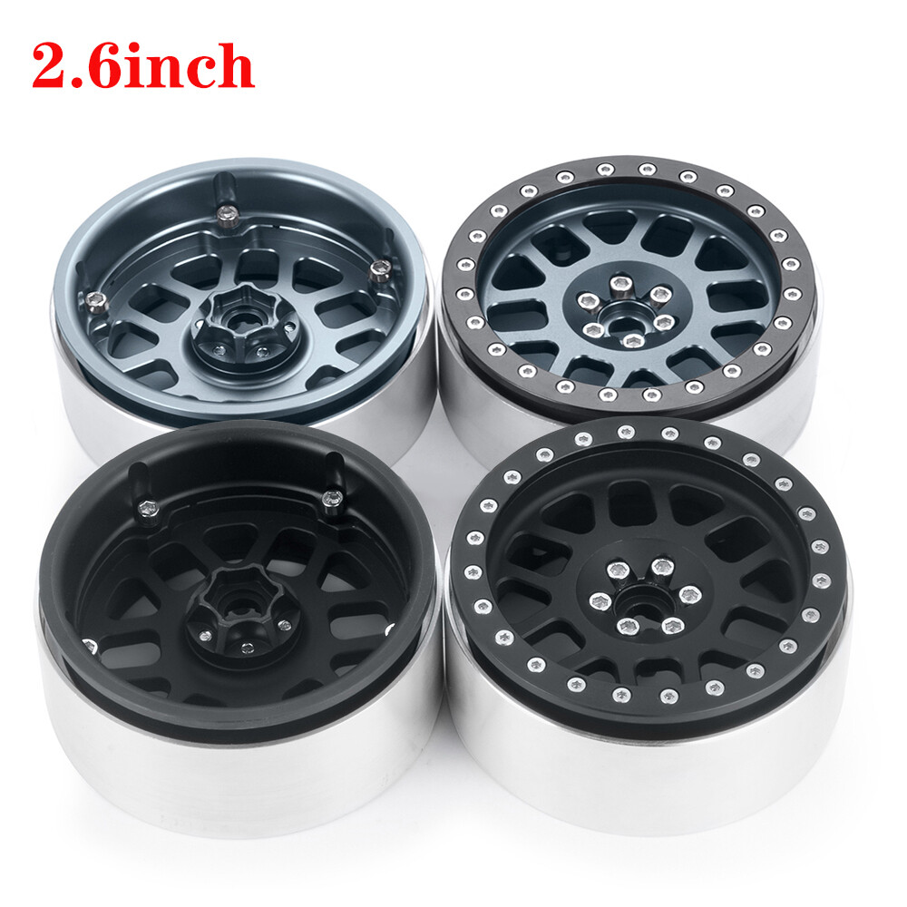 2.6inch Beadlock Wheels Rims Upgrades for Black Mamba 1/10th